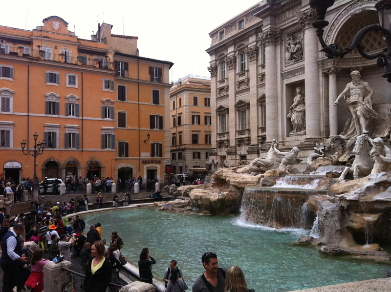 Trevi Fountain, an oasis in central Rome, appeared in "Roman Holiday"